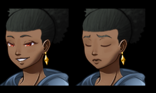 One of my characters, who I think looks really great, although I may change her outfit later. Her hairstyle was developed by Jack Saintsworth.